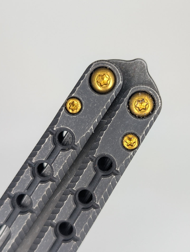*Consignment* Acidwrx ZZYZX Abyss Black Ti Live Blade Balisong