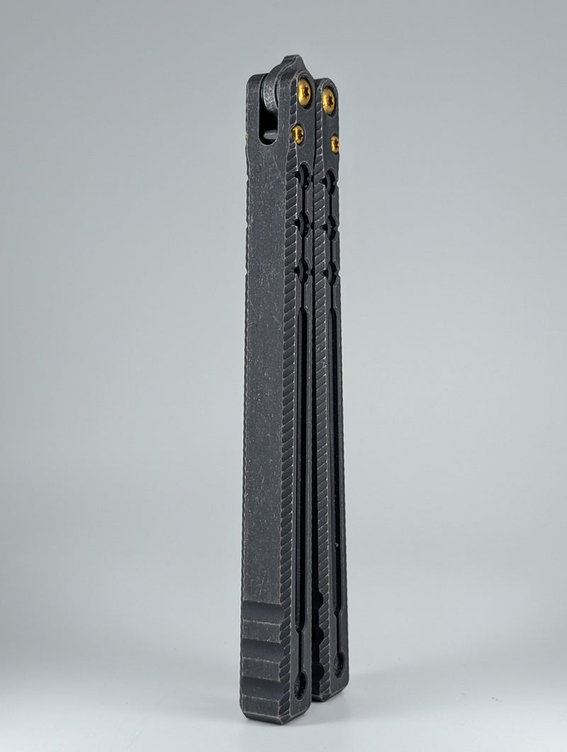 *Consignment* Acidwrx ZZYZX Abyss Black Ti Live Blade Balisong
