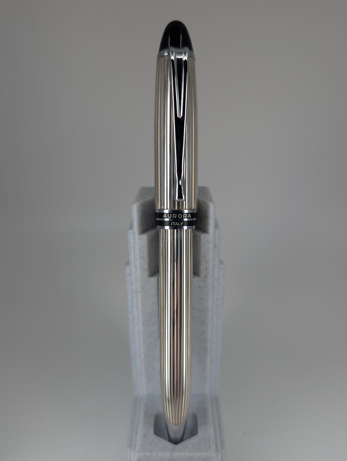 *Consignment* Aurora Ipsilon 925 Silver Ballpoint Pen Clicker