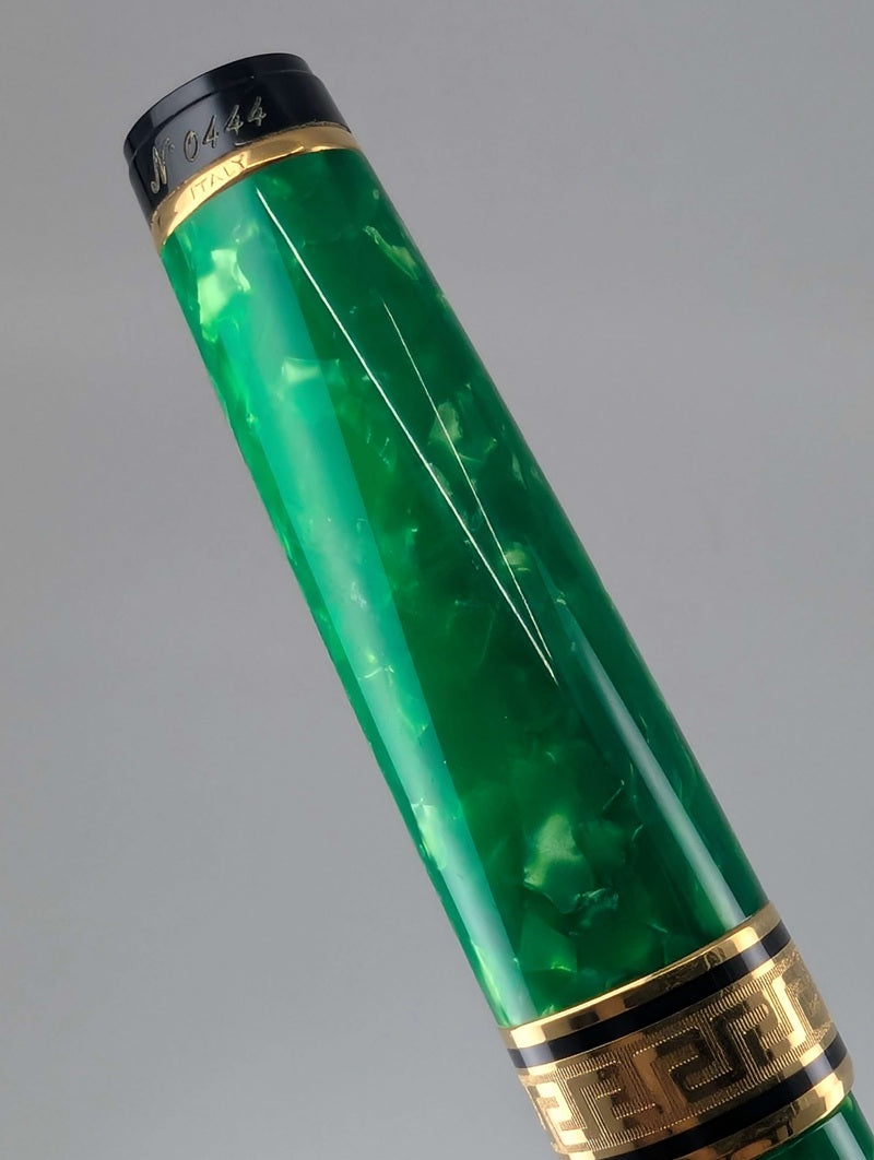 *Consignment* Aurora Primavera Green Pen / Pencil Set / Fountain Pen 18k Medium Nib