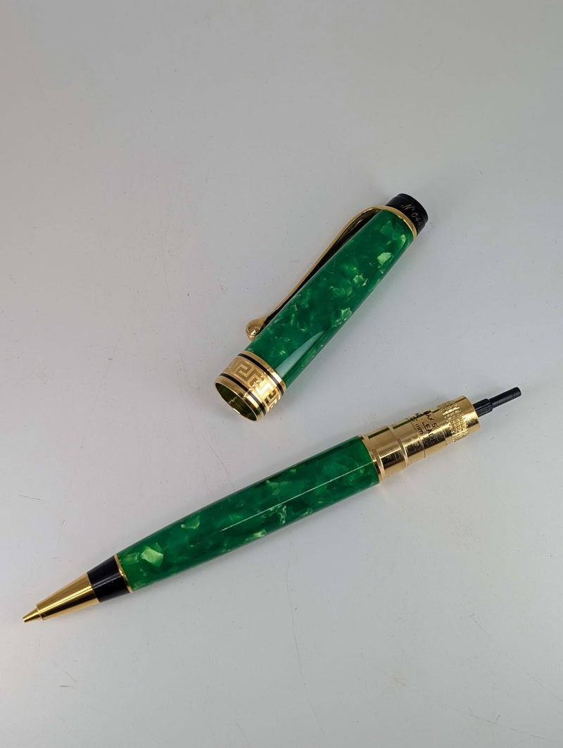 *Consignment* Aurora Primavera Green Pen / Pencil Set / Fountain Pen 18k Medium Nib