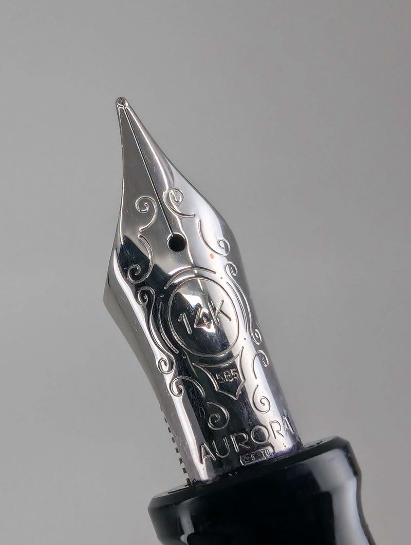 *Consignment* Aurora Talentum Light Blue Fountain Pen 14k Gold Medium Nib