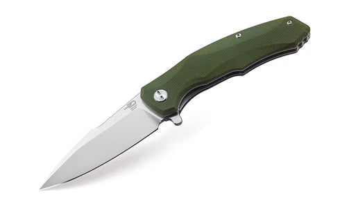 Bestech Warwolf Folding Knife D2 Blade Green G10 Handle