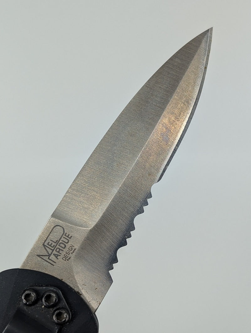 *Consignment* Benchmade / Mel Pardue Black Auto Folding Knife