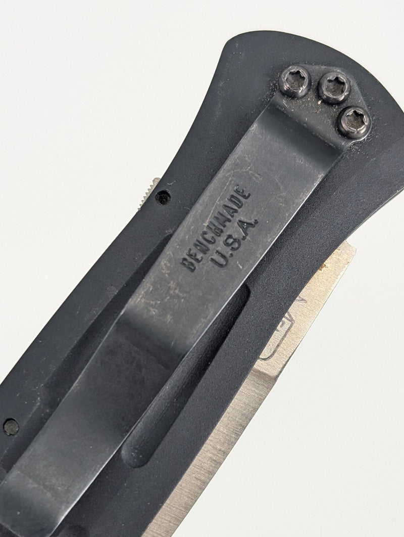 *Consignment* Benchmade / Mel Pardue Black Auto Folding Knife