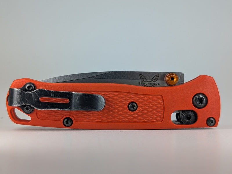 *Consignment* Benchmade Mini Bugout Orange (Old Darker Style) Axis Lock Folding Knife