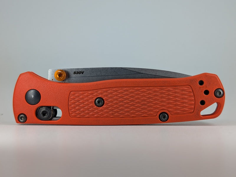 *Consignment* Benchmade Mini Bugout Orange (Old Darker Style) Axis Lock Folding Knife