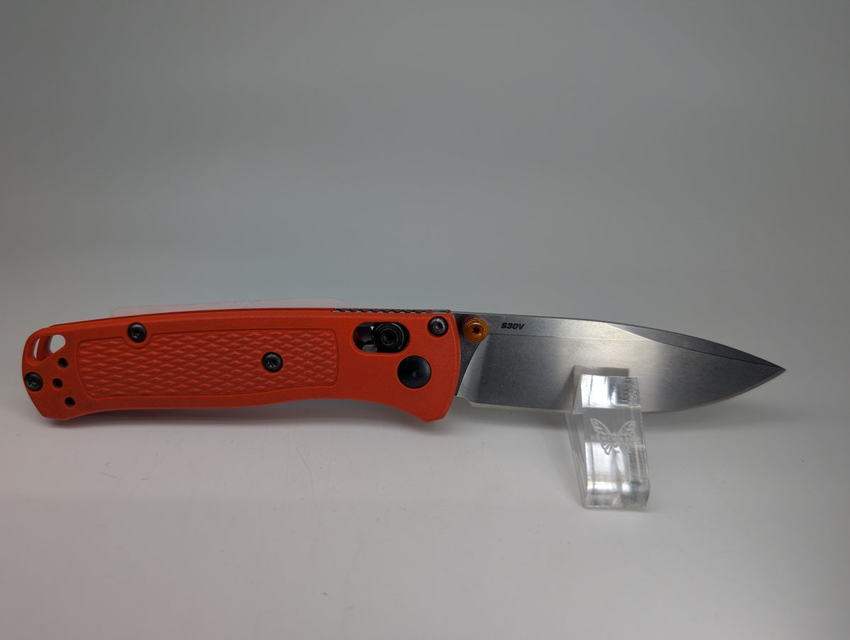 *Consignment* Benchmade Mini Bugout Orange (Old Darker Style) Axis Lock Folding Knife