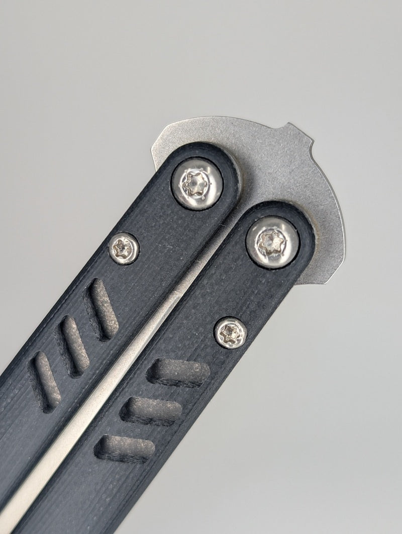 *Consignment* Bladerunner's Systems Replicant ALT Blade Black G10 Spear Live Blade Balisong