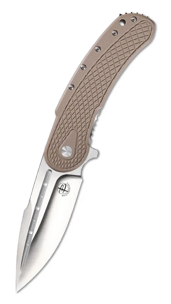 Begg Knives Bodega Tan Frame Lock Folding Knife
