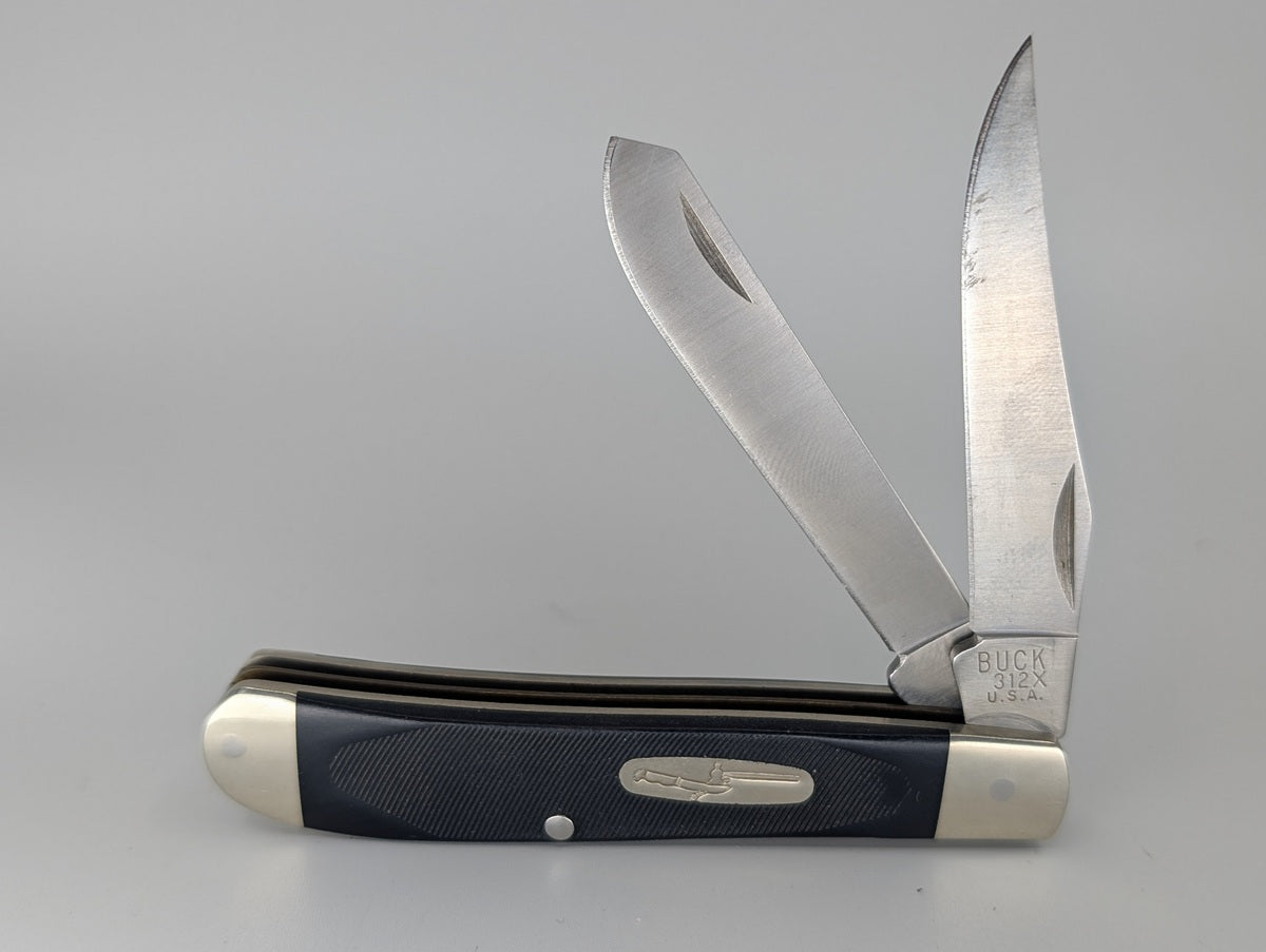 *Consignment* Buck Mini-Trapper Black Model 312 Pocket Knife