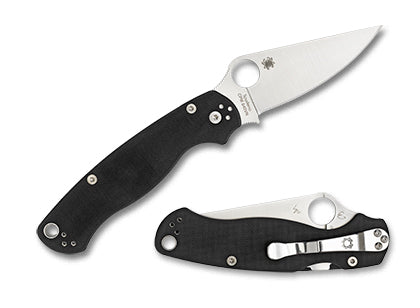 Spyderco Para Military 2 Black Left Hand Folding Knife