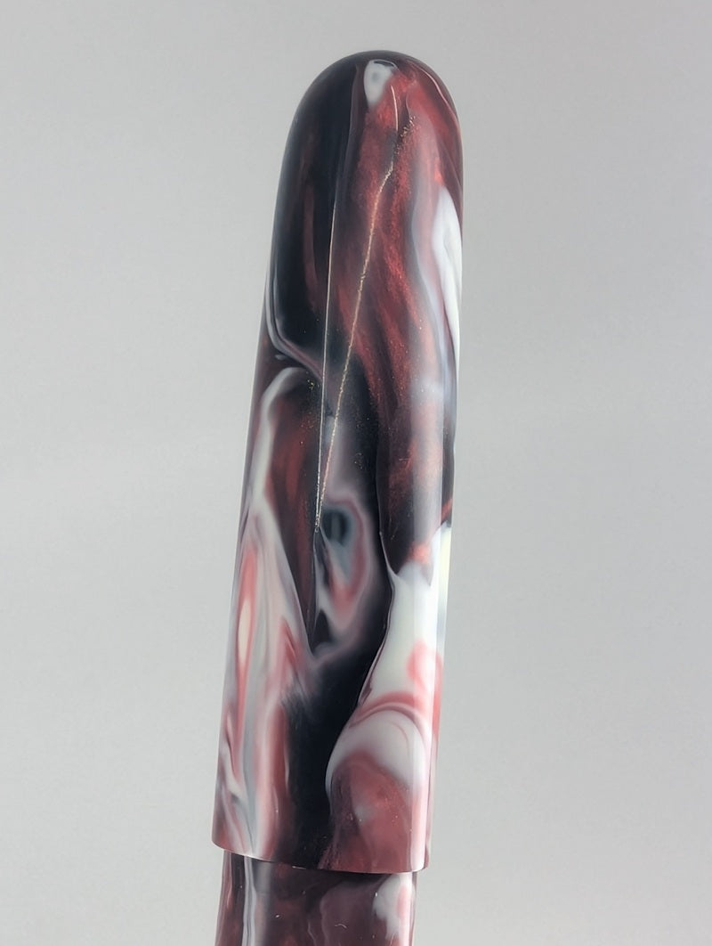 CAS Pens Black Cherry Koi Fountain Pen Steel Fine Nib