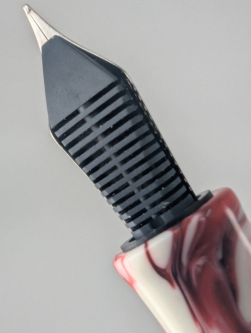 CAS Pens Black Cherry Koi Fountain Pen Steel Fine Nib