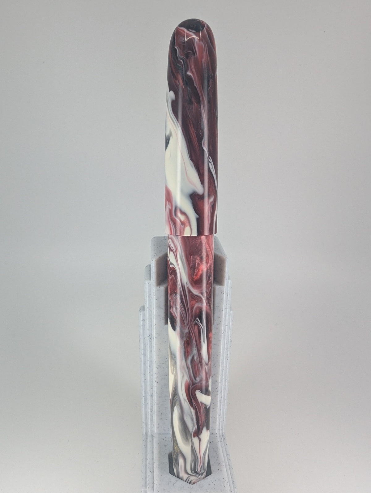 CAS Pens Black Cherry Koi Fountain Pen Steel Fine Nib