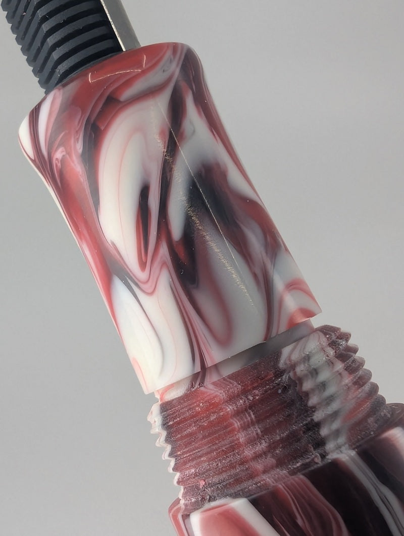 CAS Pens Black Cherry Koi Fountain Pen Steel Fine Nib