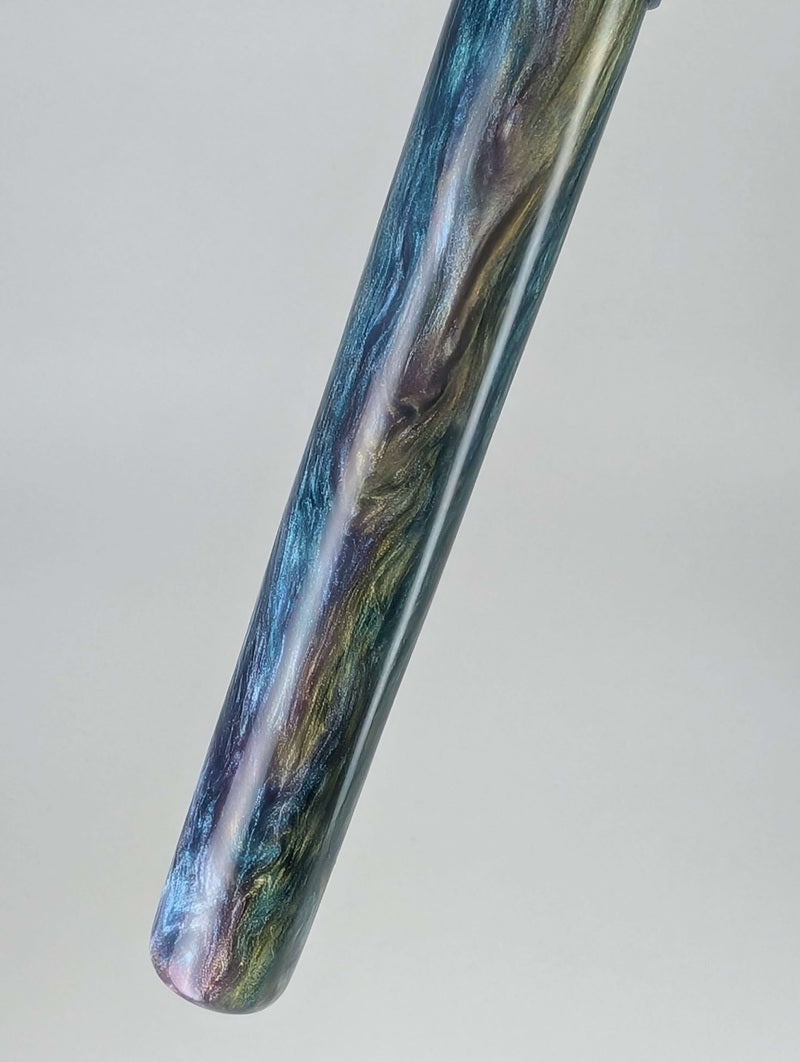 CAS Pens Kaleidoscope Fountain Pen Steel 2-Tone Fine Nib