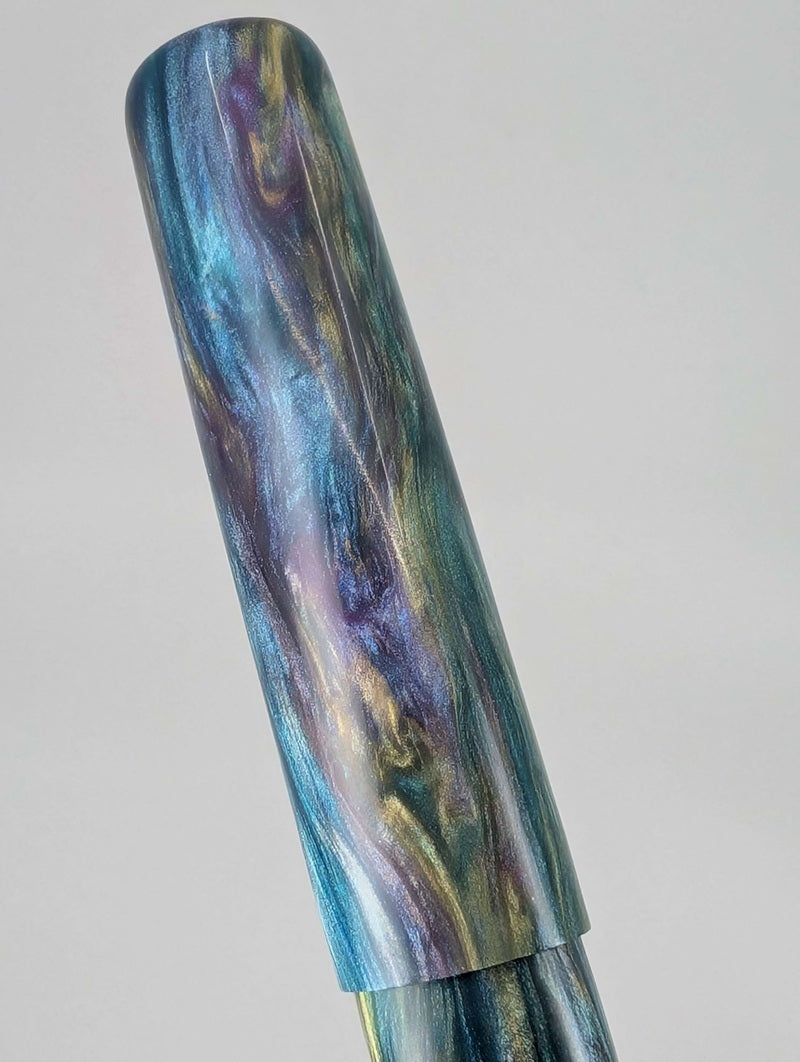 CAS Pens Kaleidoscope Fountain Pen Steel 2-Tone Fine Nib