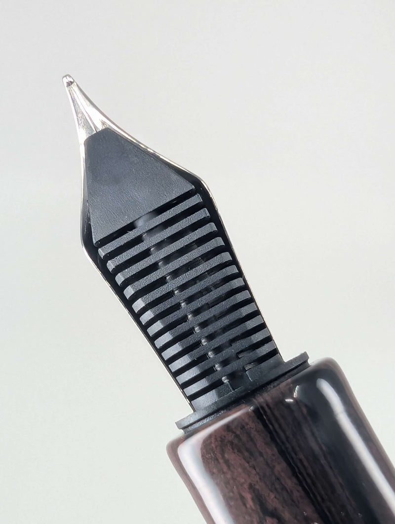 CAS Pens Red Ebonite Fountain Pen Steel Fine Nib