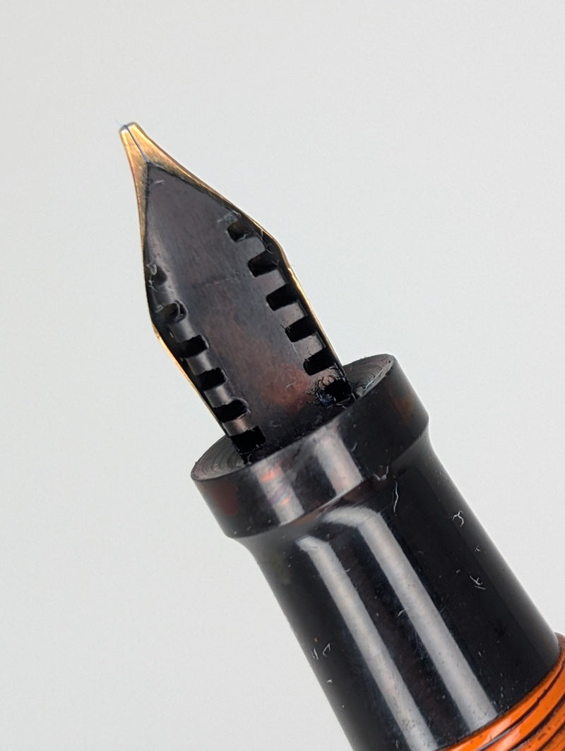*Consignment* Carter's Pen Co. "Dragon" Pendant Fountain Pen 14k Gold Stub/Italic Nib