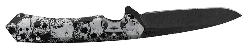 Case Knives "Kinzua" Black Aluminum DLC Spear Blade Folding Knife