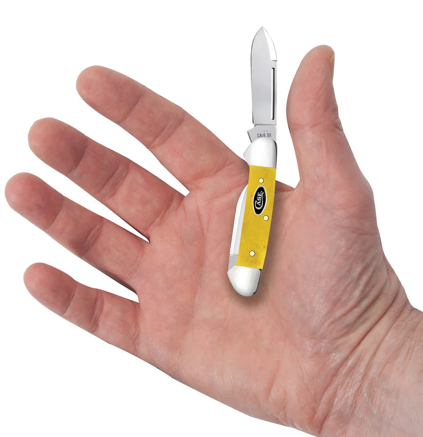Case Knives Yellow Bone Smooth Baby Butterbean Pocket Knife