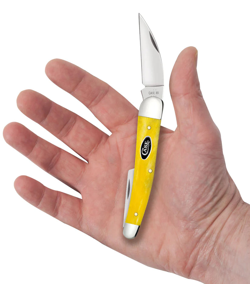 Case Knives Yellow Bone Smooth Seahorse Whittler Pocket Knife