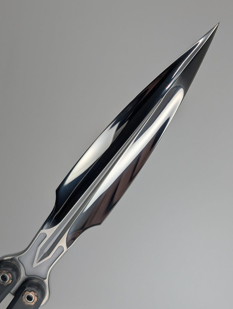 *Consignment* Ceroni Custom Knives Integralis II Zirconium Live Blade Balisong #001