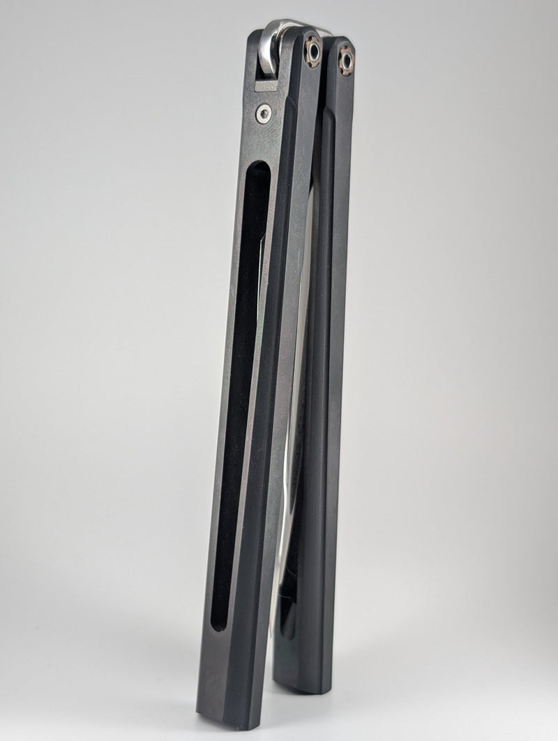 *Consignment* Ceroni Custom Knives Integralis II Zirconium Live Blade Balisong #001