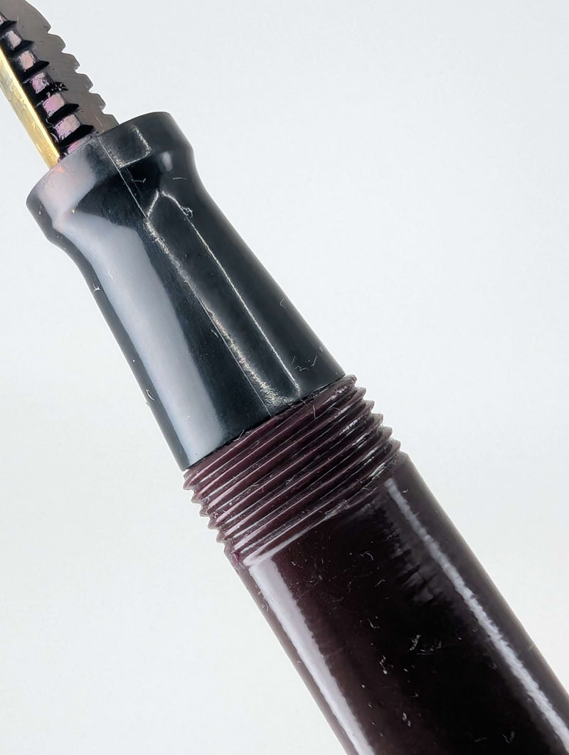 *Consignment* Champion Vintage Burgundy Fountain Pen Steel Fine Nib