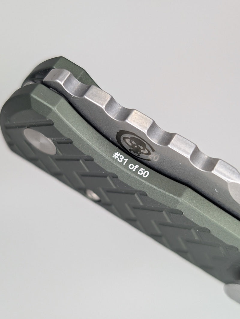 Chaves Knives x Protech Redencion Green Tread S35VN Auto Folding Knife #31 of 50