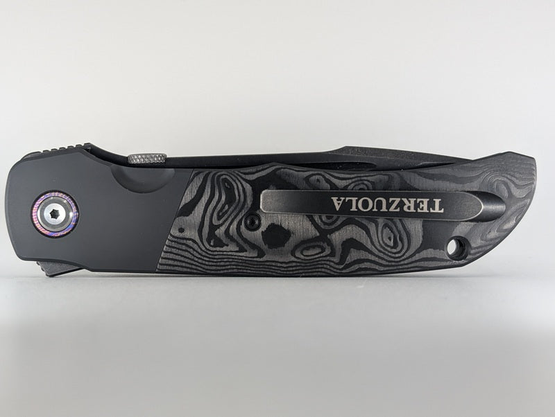 *Consignment* Custom Knife Factory Eagle Rock Bob Terzuola Linerlock Folding Knife