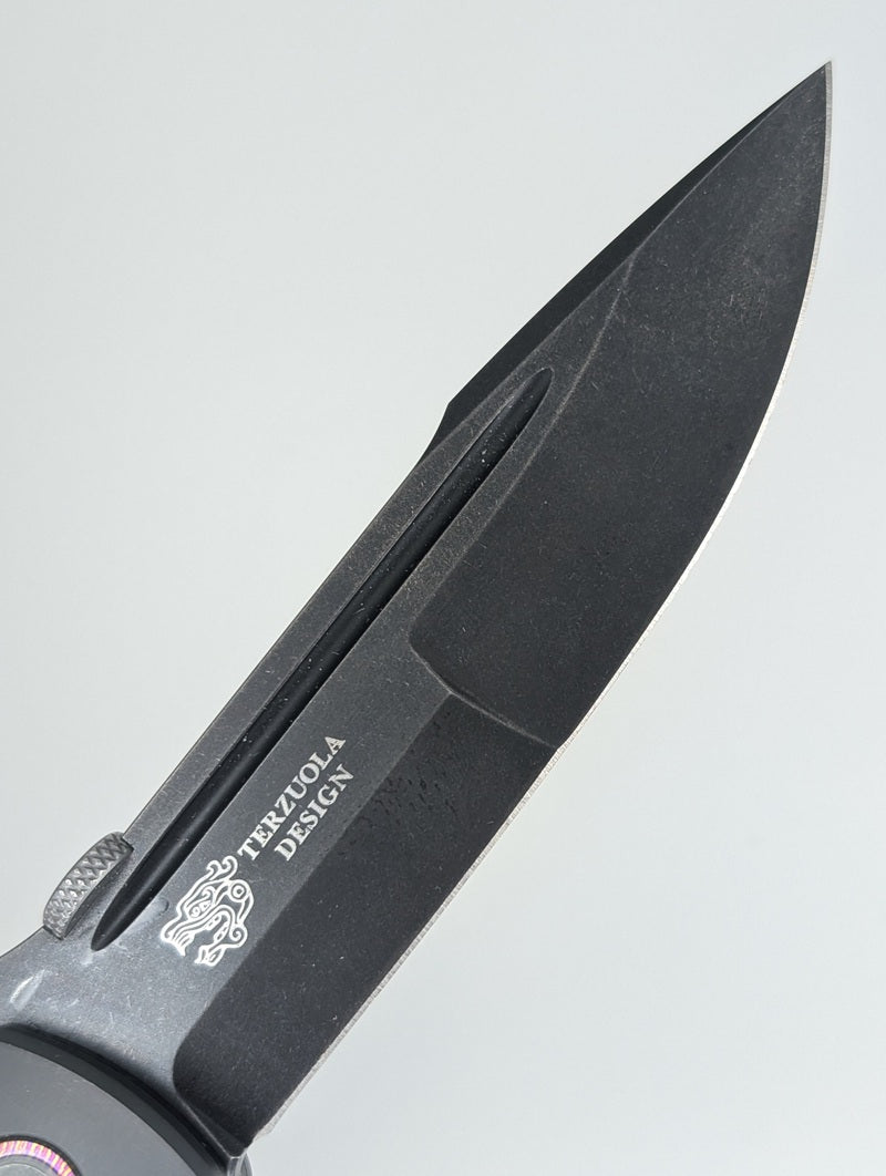 *Consignment* Custom Knife Factory Eagle Rock Bob Terzuola Linerlock Folding Knife