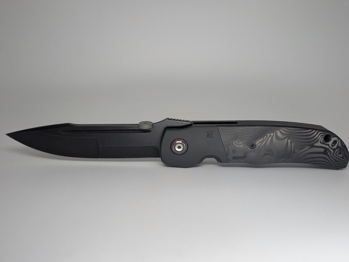 *Consignment* Custom Knife Factory Eagle Rock Bob Terzuola Linerlock Folding Knife