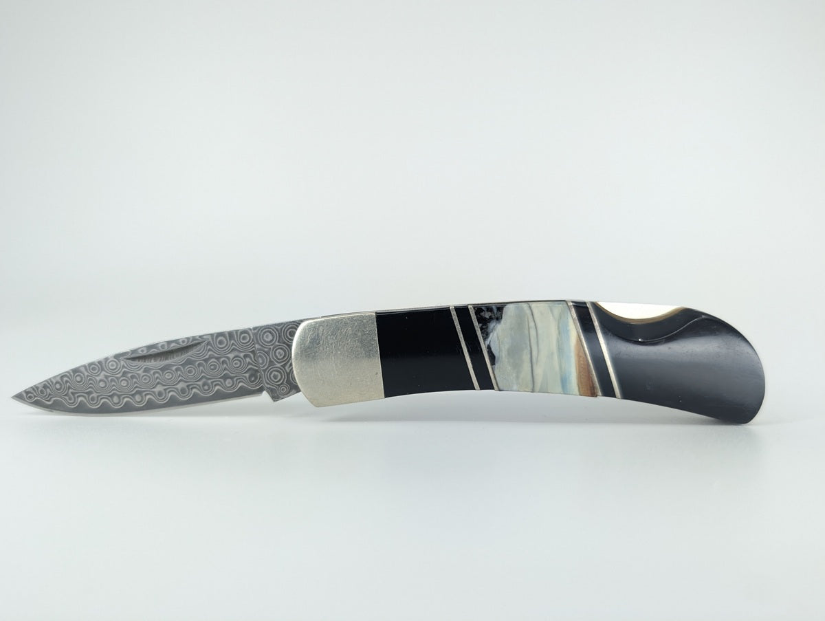 Custom-Mammoth-Tusk-Backlock-Folding-Knife-Main