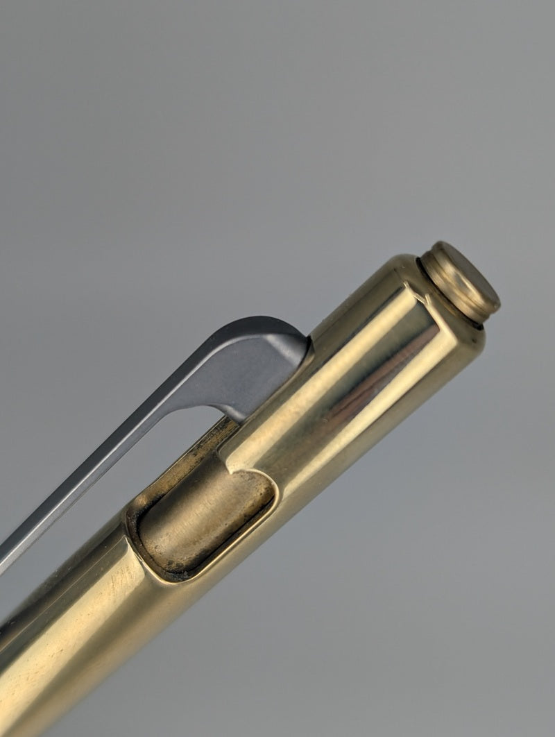 *Consignment* D Rocket Design "The Kaze Pen" Brass Bolt Action Ballpoint Pen