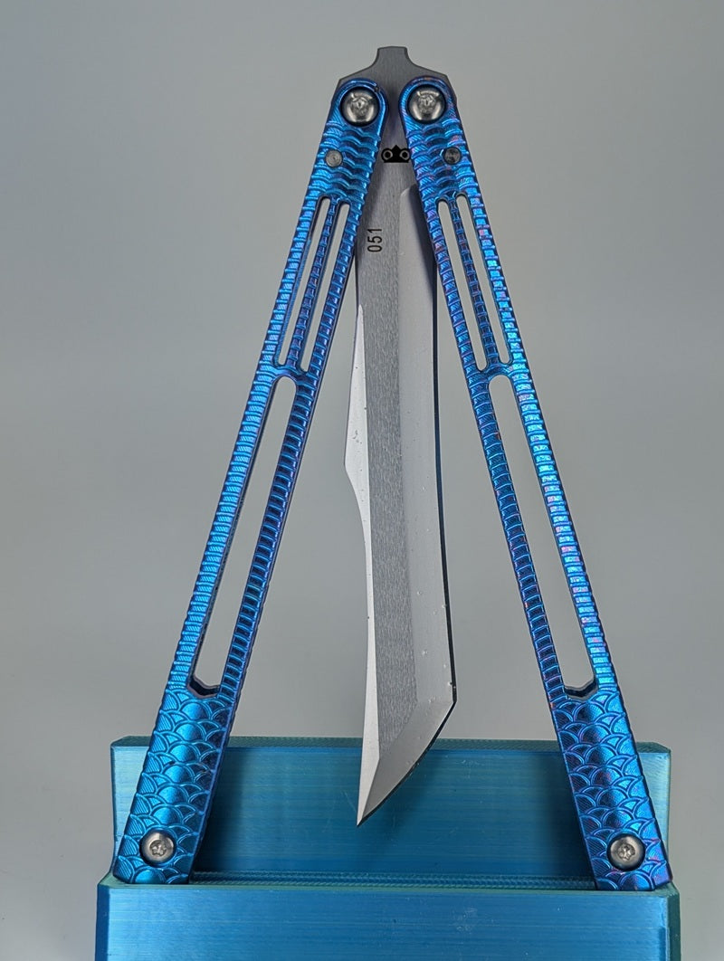 DODO Industries IVO Titanium Channeled Live Blade Balisong