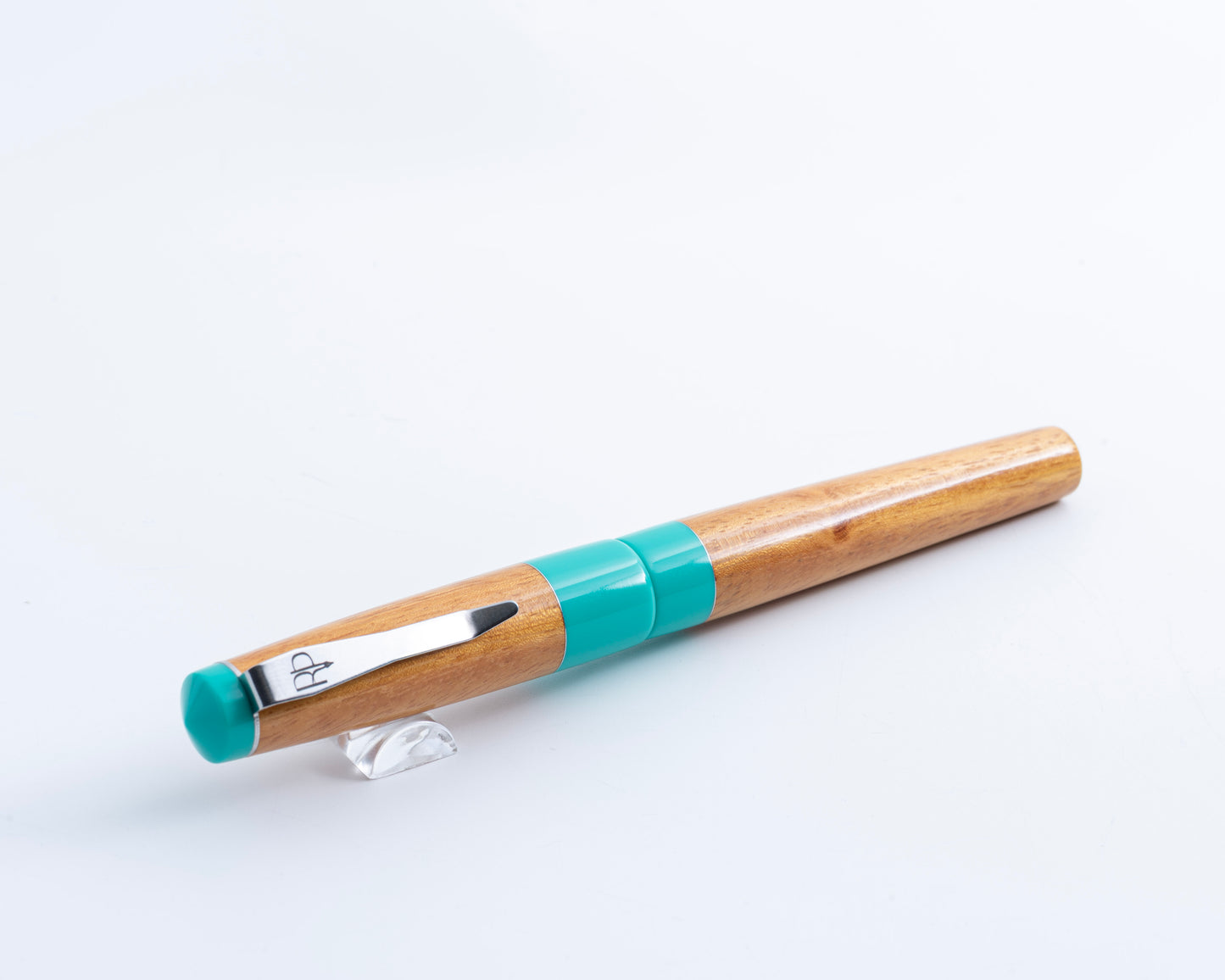 Rhys' Pieces Custom Fountain Pen - "Osage Teal"