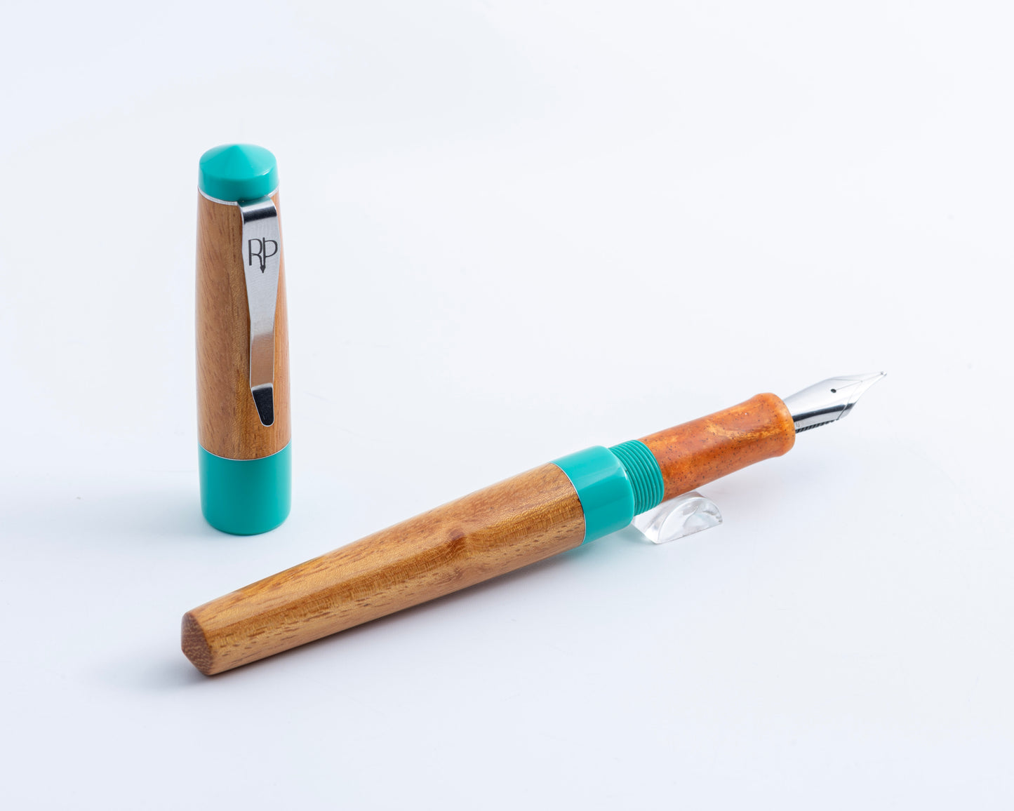 Rhys' Pieces Custom Fountain Pen - "Osage Teal"