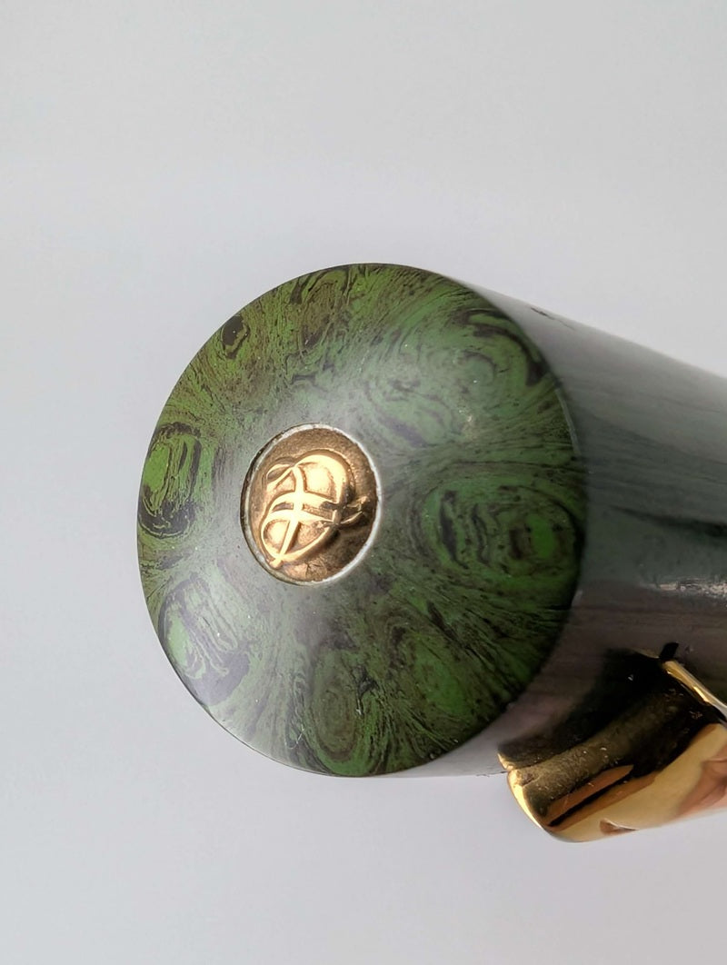 *Consignment* Delta Astra Special Edition 1995 Green Ebonite Fountain Pen 18k Gold Nib