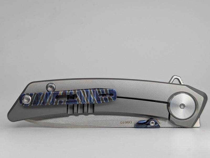 *Consignment* DreamTech Frame Lock Pocket Knife Titanium w/ Timascus Inlay Folding Knife