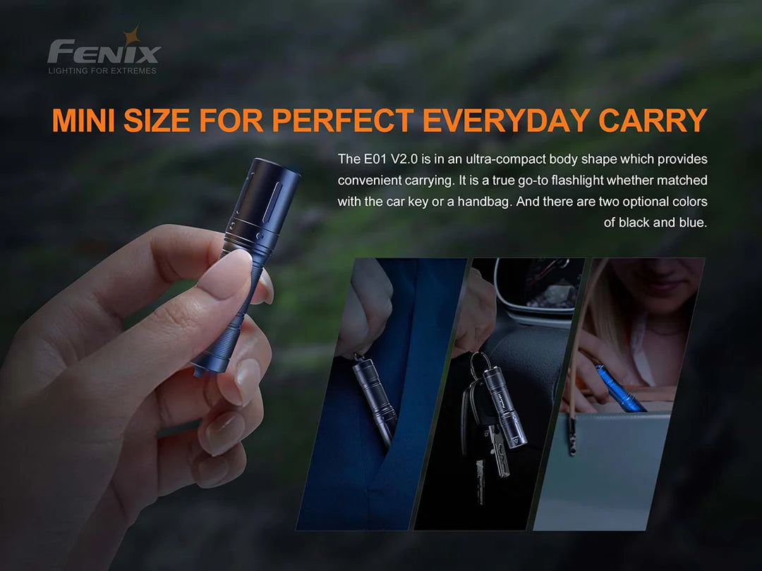 Fenix Lighting E01 V2.0 Mini EDC Flashlight