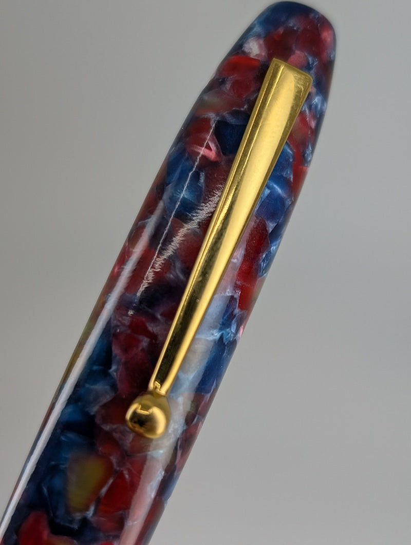 *Consignment* Edison Collier "Rock Candy" Fountain Pen Steel Medium Nib