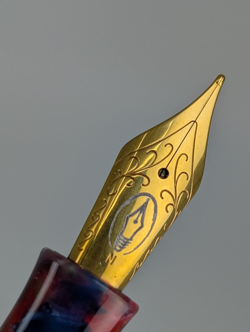 *Consignment* Edison Collier "Rock Candy" Fountain Pen Steel Medium Nib