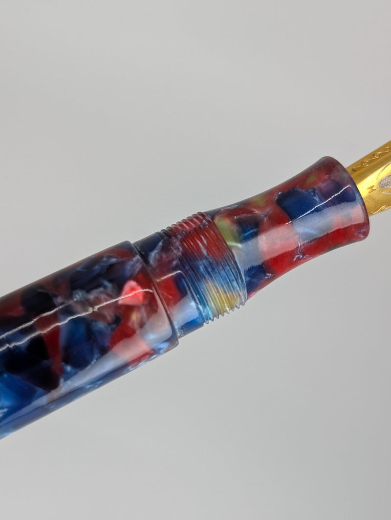 *Consignment* Edison Collier "Rock Candy" Fountain Pen Steel Medium Nib