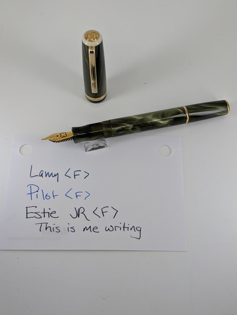 *Consignment* Esterbrook Palm Green JR Fountain Pen Steel Fine Nib