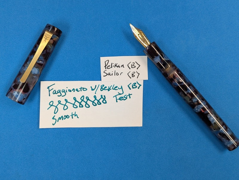 *Consignment* Faggionato Fountain Pen w/ Bexley Broad Nib