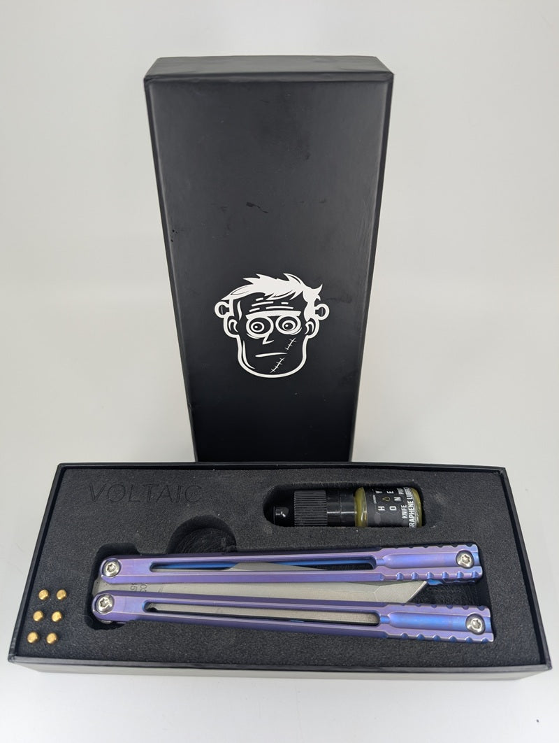 *Consignment* Franklinforge Voltaic Purple Life Blade Balisong