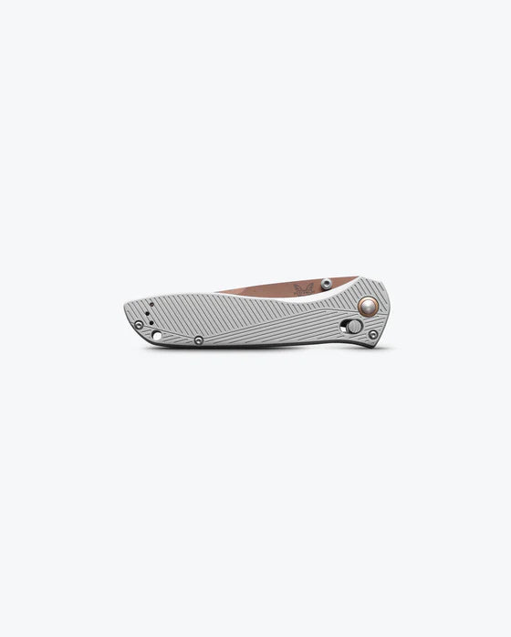 Benchmade Seven Ten Gray Aluminum Recurve Folding Knife
