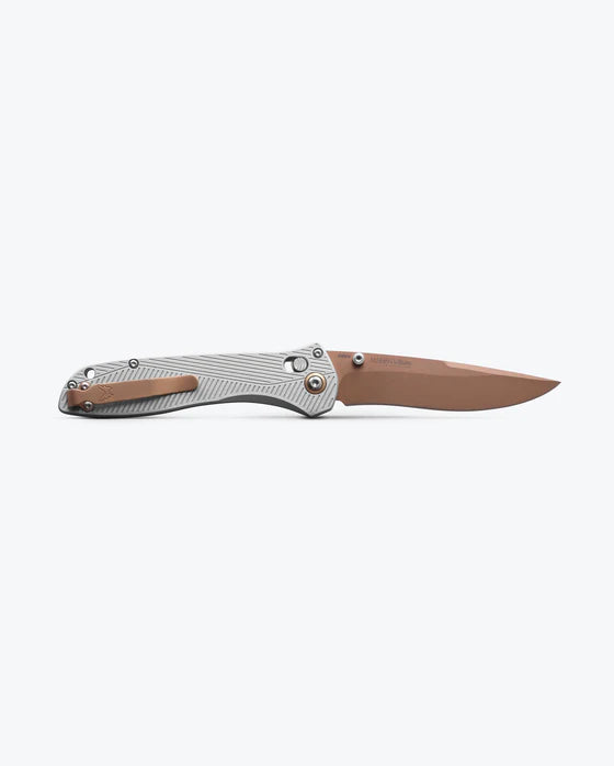 Benchmade Seven Ten Gray Aluminum Recurve Folding Knife